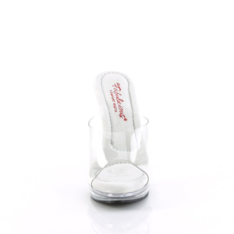 Clear Pleaser Glory-501 Women's Slides | GO8721453