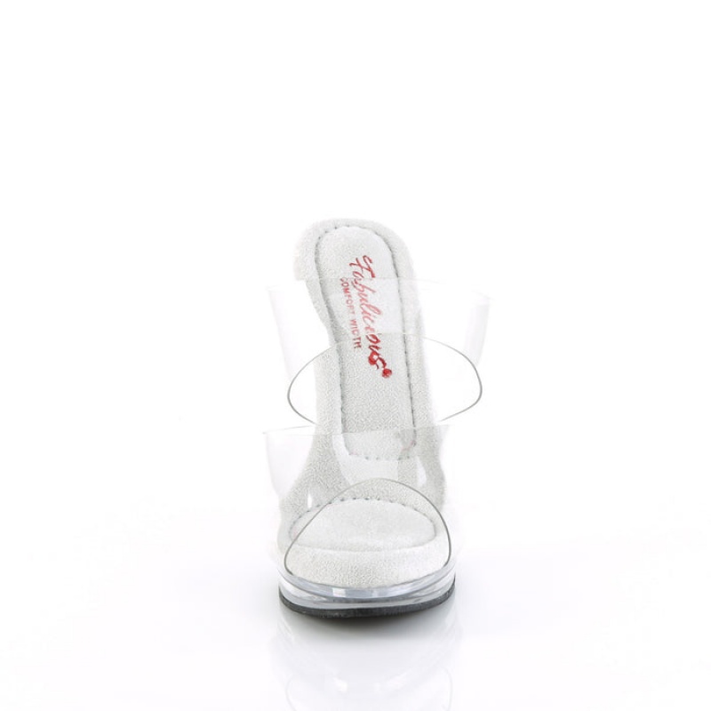 Clear Pleaser Glory-502 Women's Slides | XS2916530