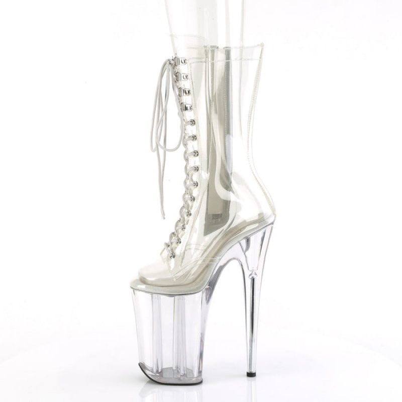 Clear Pleaser Infinity-1050C Women's Boots | GD1306752