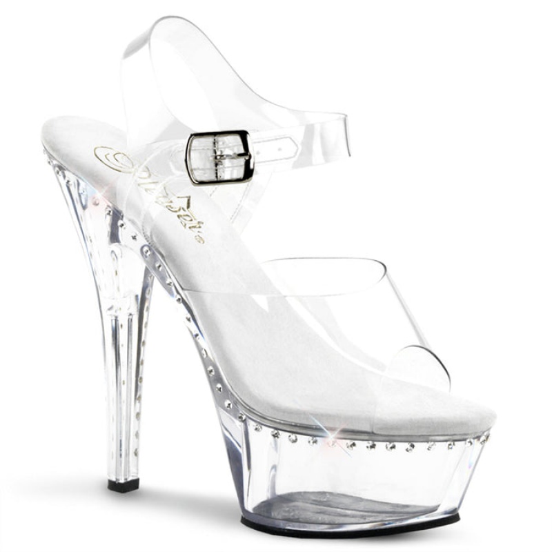 Clear Pleaser Kiss-208LS Women's Pumps | YE4193206