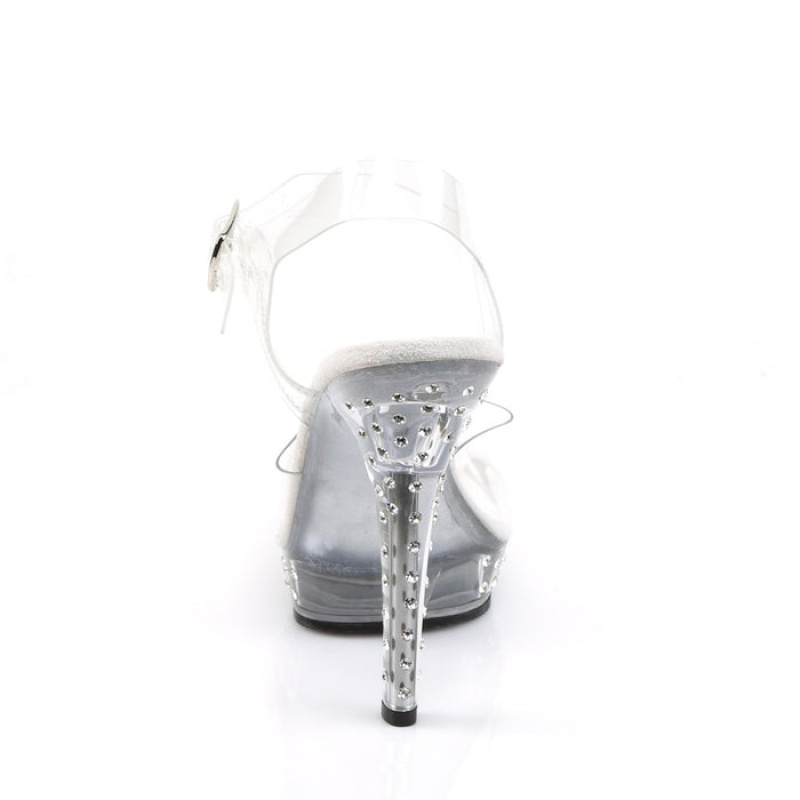 Clear Pleaser Lip-108SDT Women's Sandals | ER1967458