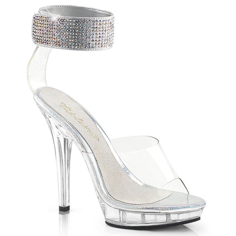 Clear Pleaser Lip-142 Women's Sandals | SC7853046