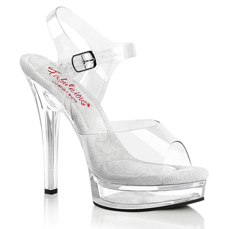 Clear Pleaser Majesty-508 Women's Sandals | KP6597421