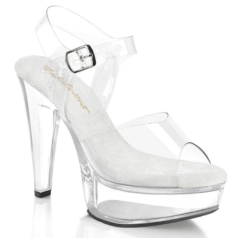 Clear Pleaser Martini-508 Women's Sandals | IK4208563