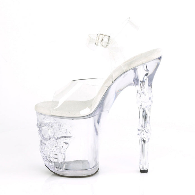 Clear Pleaser Rapture-808 Women's Sandals | BA6847023