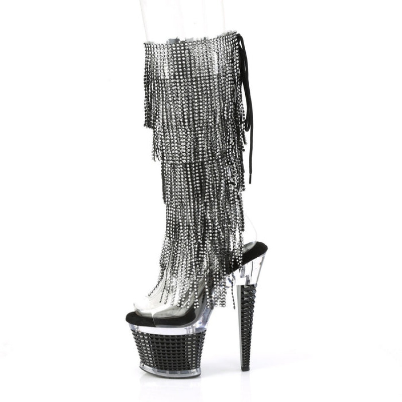 Clear Pleaser Spectator-2017RSF Women's Boots | TX1028749