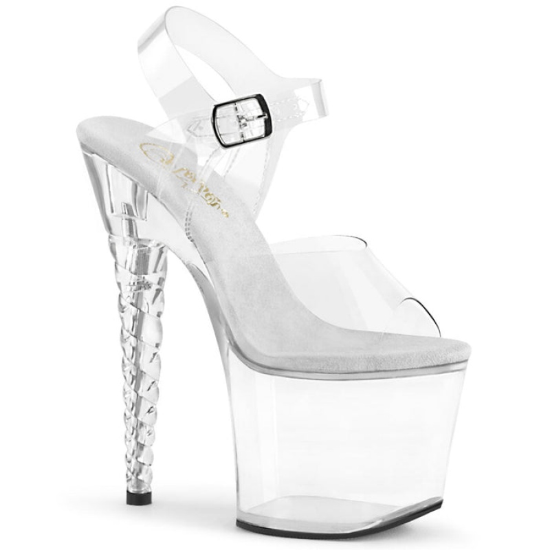 Clear Pleaser Unicorn-708 Women's Sandals | VQ6249537