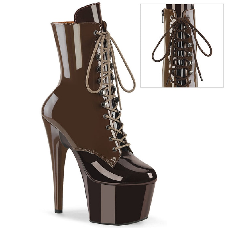 Coffee / Dark / Brown Pleaser Adore-1020DC Women's Boots | BW7085692