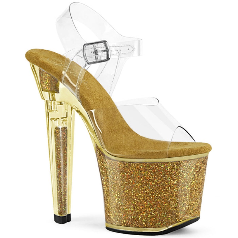 Gold Pleaser Lovesick-708SG Women's Sandals | UZ9064572