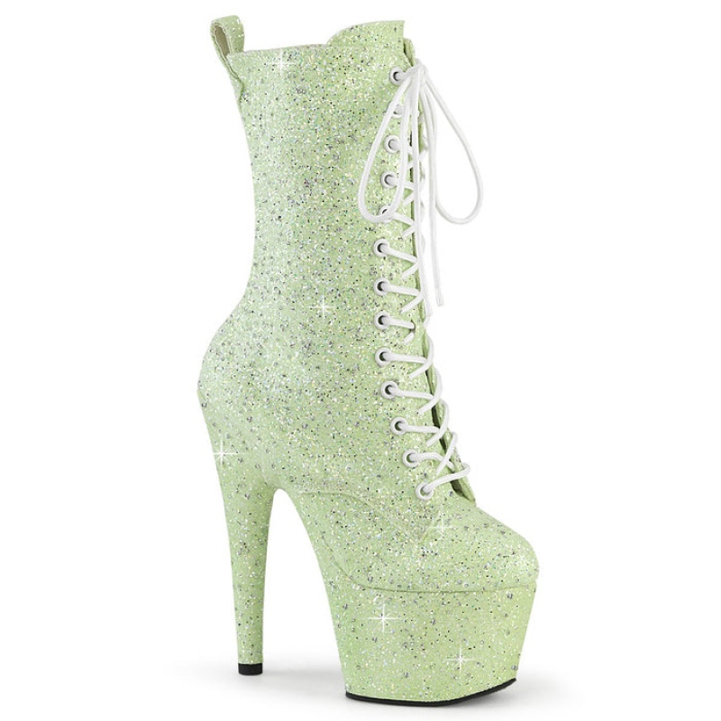 Green Pleaser Adore-1040GR Women's Boots | ES3146897