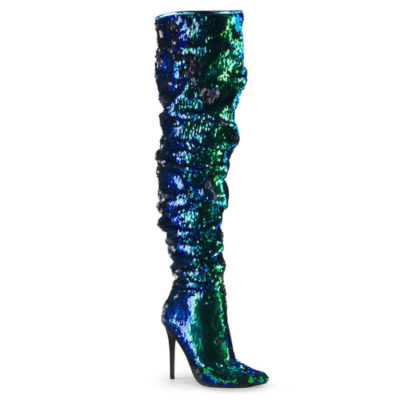 Green Pleaser Courtly-3011 Women's Boots | GB5936470