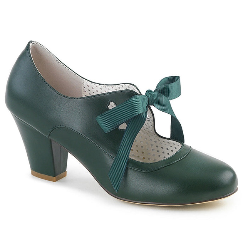 Green Pleaser Wiggle-32 Women's Pumps | SM9750832