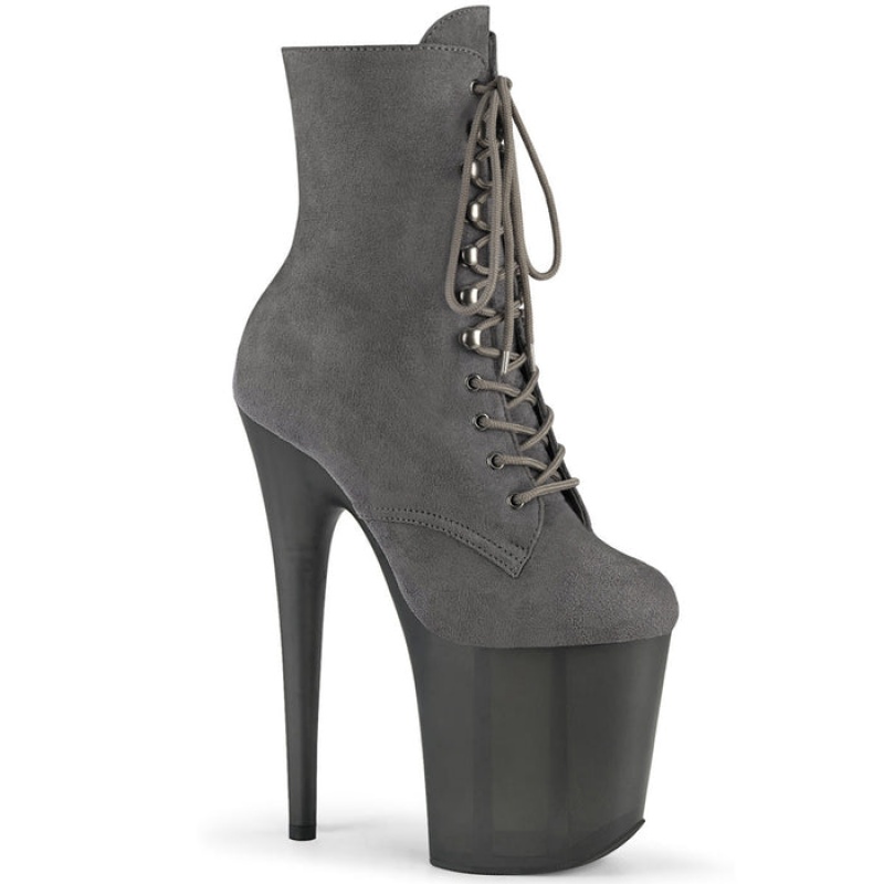 Grey Pleaser Flamingo-1020FST Women's Boots | JI9845032