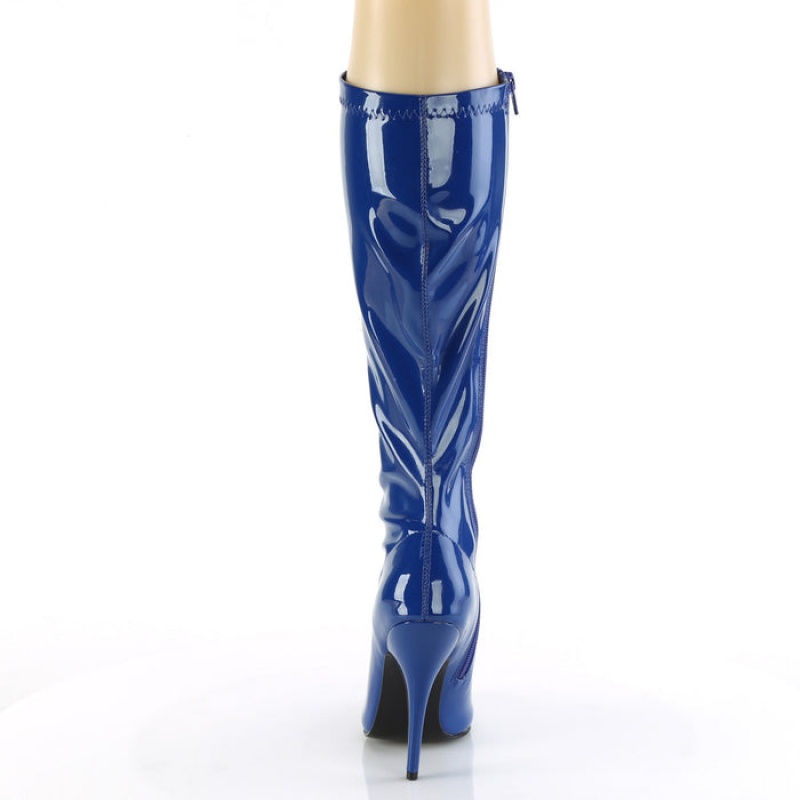 Navy Pleaser Seduce-2000 Women's Boots | FQ8462751