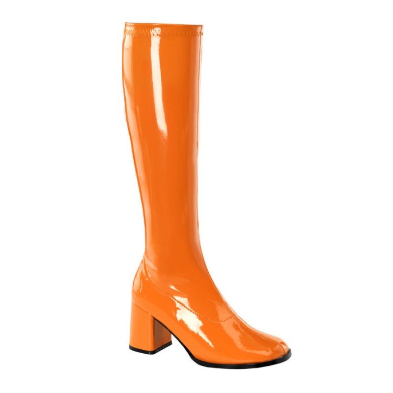 Orange Pleaser Gogo-300 Women's Boots | RE5927103