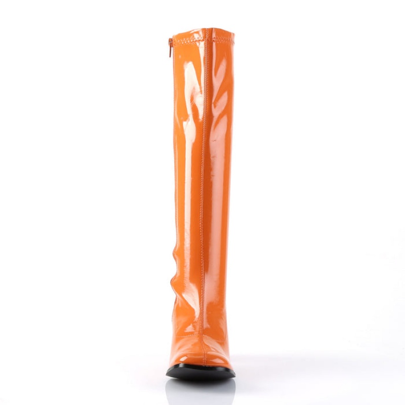 Orange Pleaser Gogo-300 Women\'s Boots | RE5927103