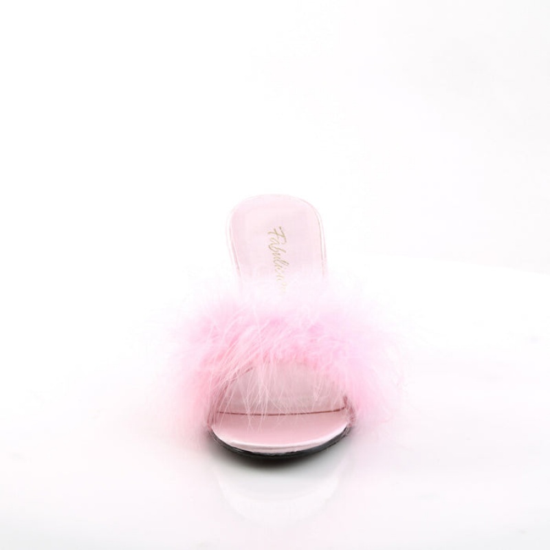 Pink Pleaser Amour-03 Women's Slides | FE1684792