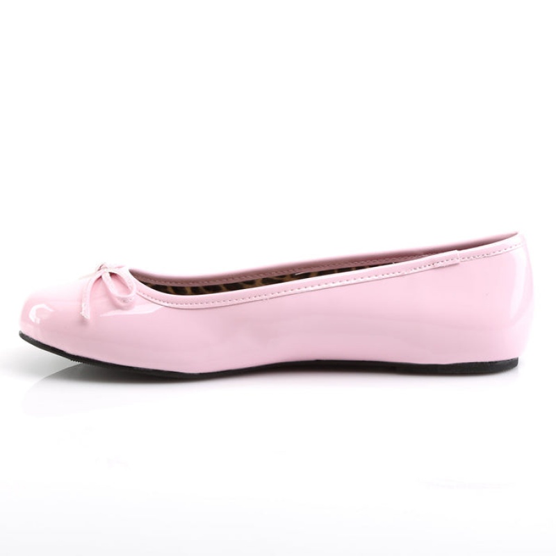 Pink Pleaser Anna-01 Women's Flats | LK8293560