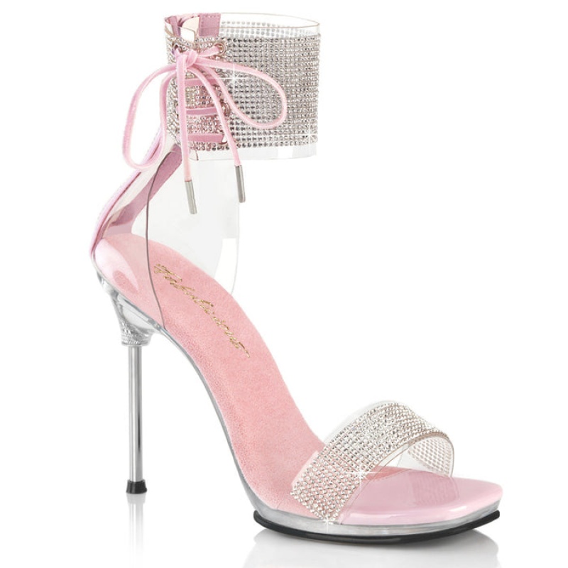 Pink Pleaser Chic-47 Women's Sandals | ZH8934607