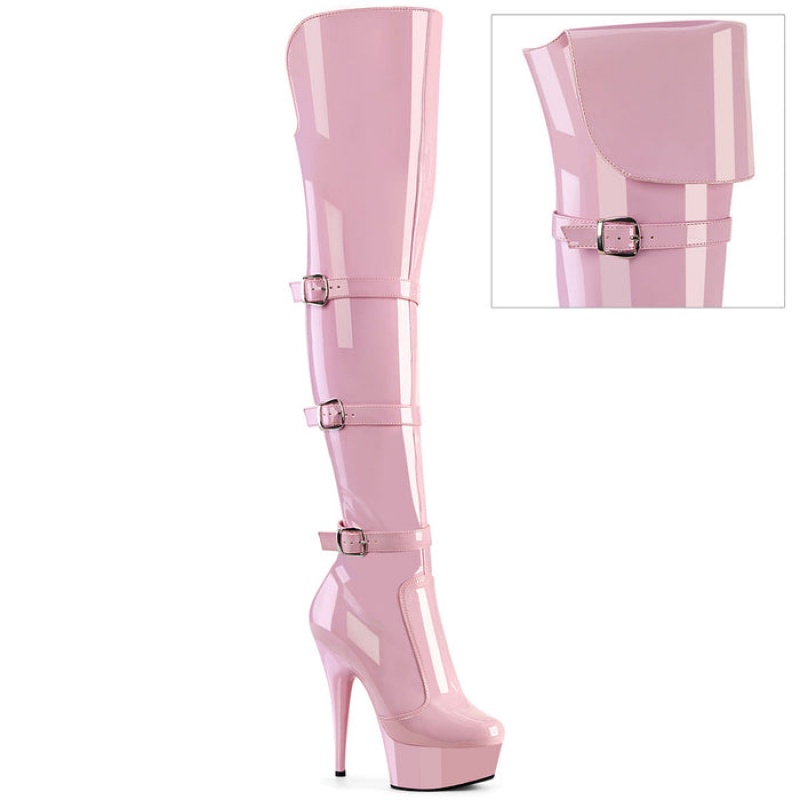 Pink Pleaser Delight-3018 Women's Boots | JA0368914