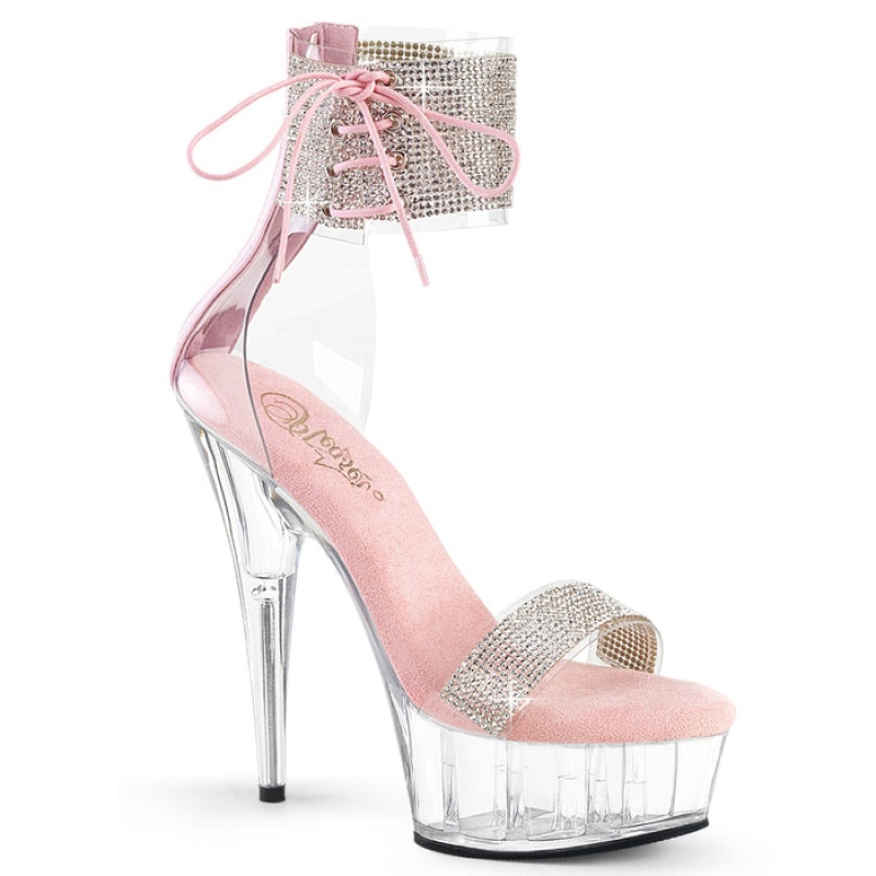 Pink Pleaser Delight-627RS Women's Sandals | ZV7620981