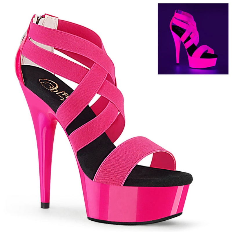 Pink Pleaser Delight-669UV Women's Sandals | DO1735694