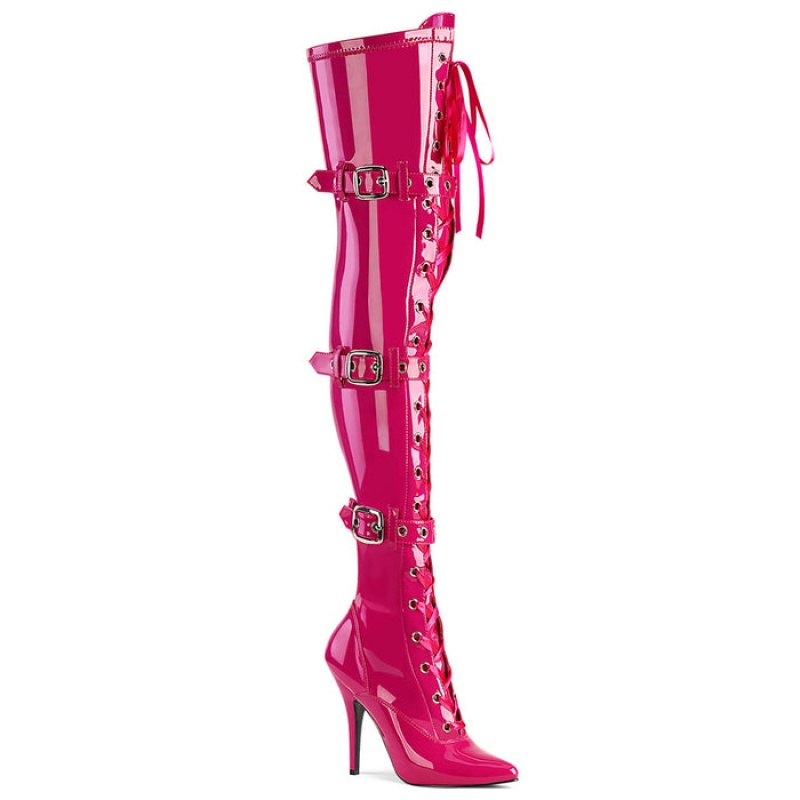 Pink Pleaser Seduce-3028 Women's Boots | YW2806379