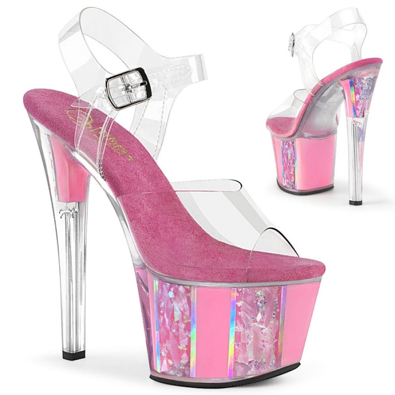 Pink Pleaser Sky-308OF Women's Sandals | UX2068457