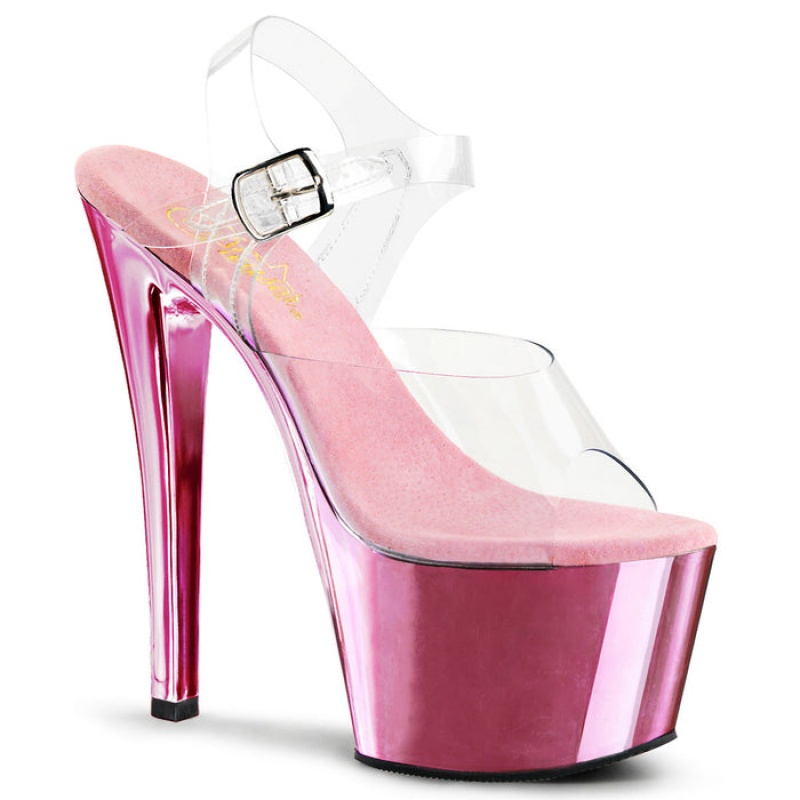 Pink Pleaser Sky-308 Women's Sandals | BI5104329