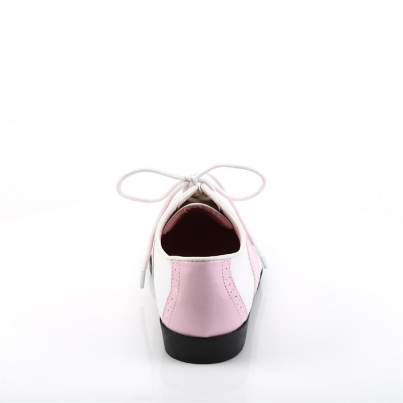 Pink / White Pleaser Saddle-50 Women's Shoes | FD1085247