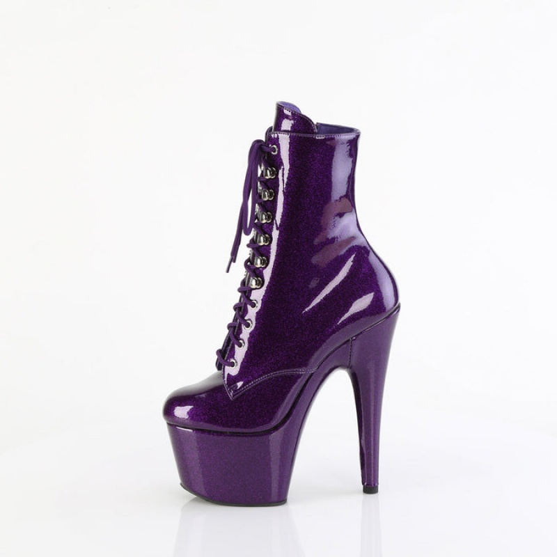 Purple Pleaser Adore-1020GP Women's Boots | AM5013479