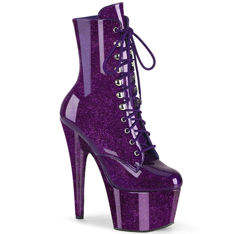 Purple Pleaser Adore-1020GP Women's Boots | AM5013479