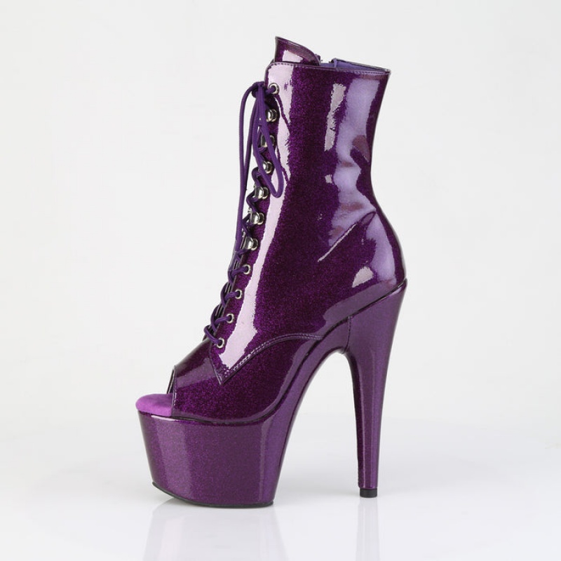 Purple Pleaser Adore-1021GP Women's Boots | FI0217438