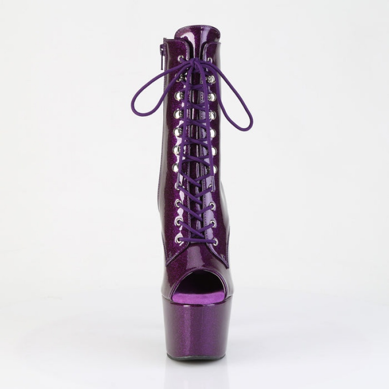 Purple Pleaser Adore-1021GP Women\'s Boots | FI0217438