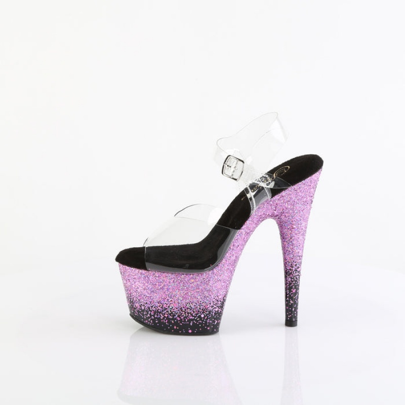 Purple Pleaser Adore-708SS Women's Sandals | SJ3642590