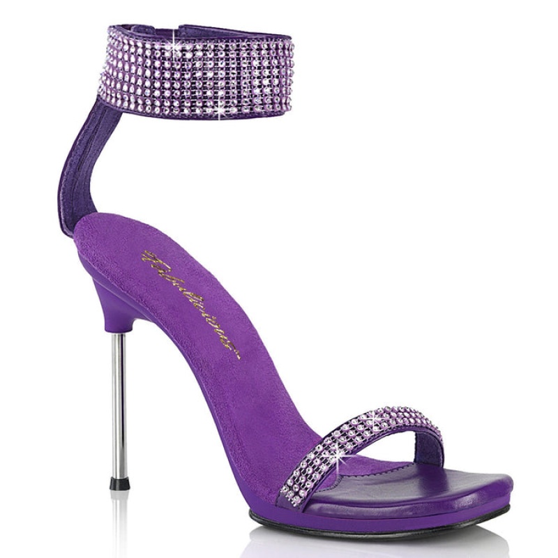 Purple Pleaser Chic-40 Women's Sandals | QA6392541