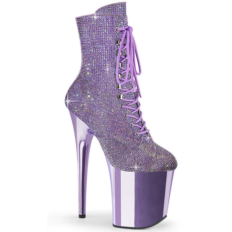 Purple Pleaser Flamingo-1020CHRS Women's Boots | WG7560213