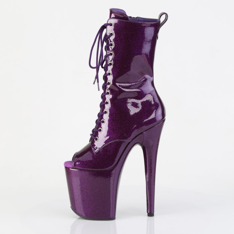 Purple Pleaser Flamingo-1041GP Women's Boots | ZW8569203