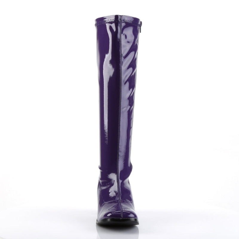 Purple Pleaser Gogo-300 Women\'s Boots | VG2034871