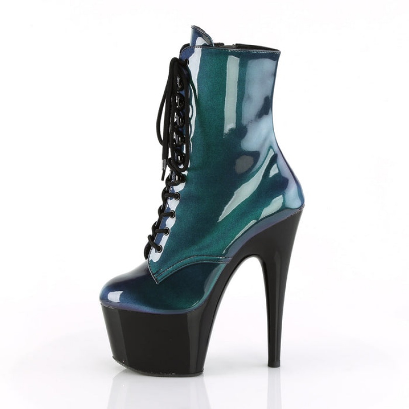 Purple / Green Pleaser Adore-1020SHG Women's Boots | PS9381475