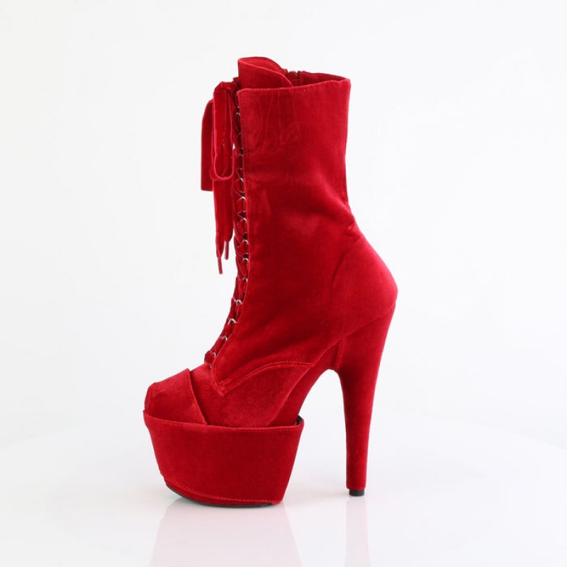 Red Pleaser Adore-1045VEL Women's Boots | TO1298543