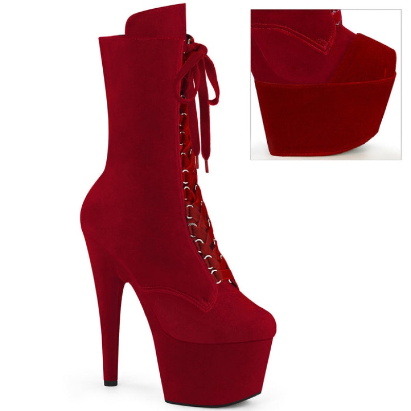 Red Pleaser Adore-1045VEL Women's Boots | TO1298543