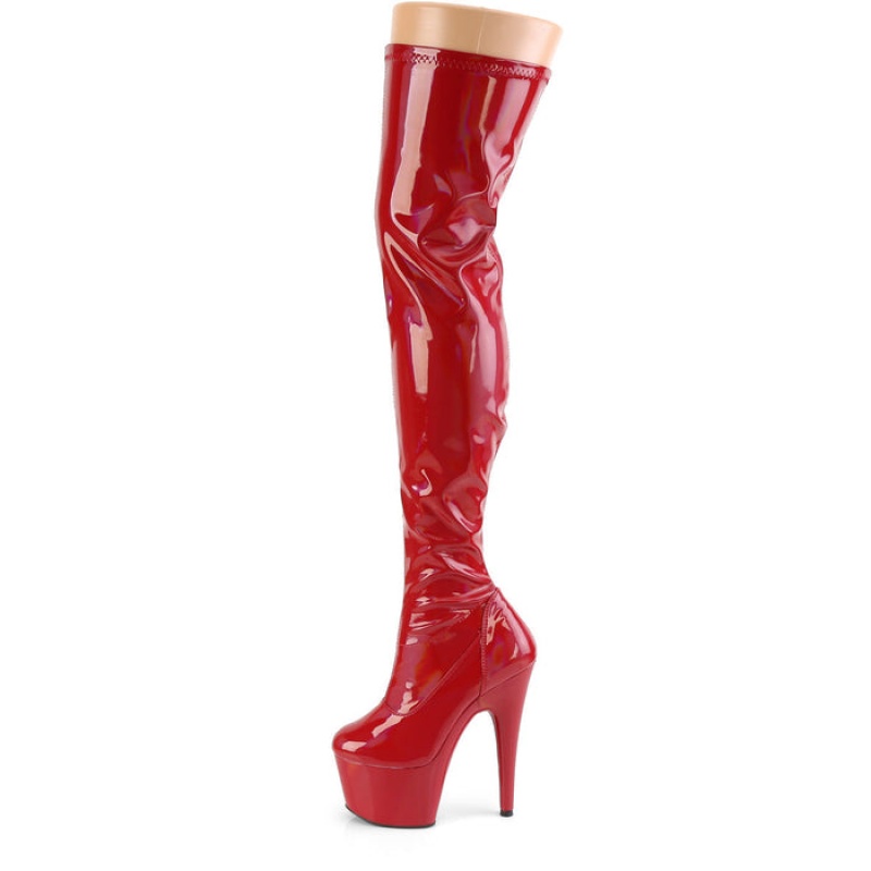 Red Pleaser Adore-3000HWR Women's Boots | BL6491308