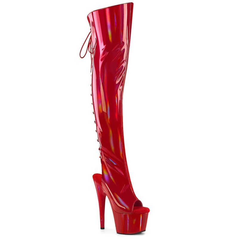 Red Pleaser Adore-3019HWR Women's Boots | MY0957324