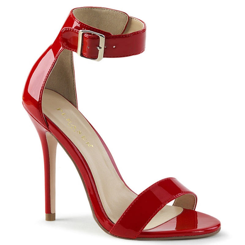 Red Pleaser Amuse-10 Women's Sandals | EC7416095