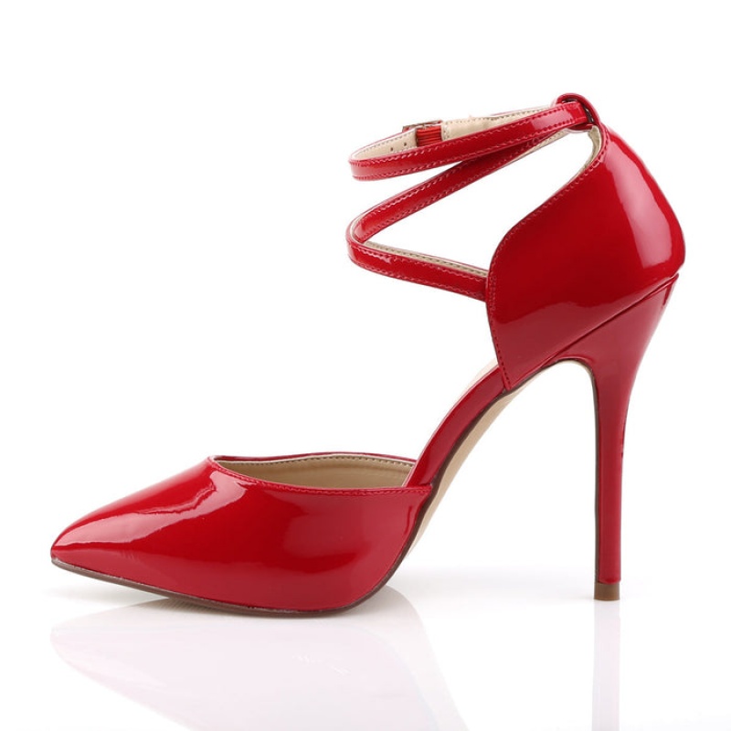 Red Pleaser Amuse-25 Women's D'Orsay | CU5389627