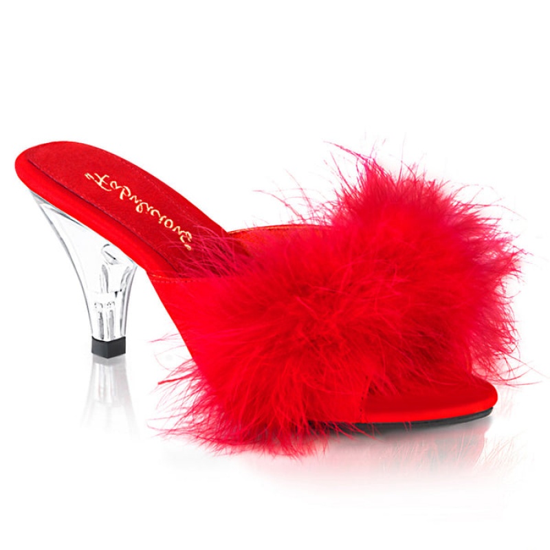 Red Pleaser Belle-301F Women's Slides | JA9864310