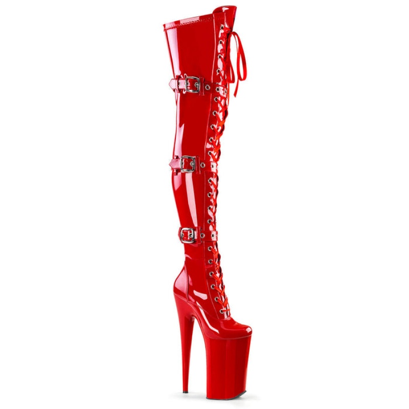 Red Pleaser Beyond-3028 Women's Boots | LC1073845