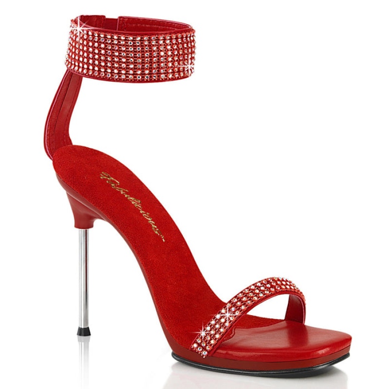 Red Pleaser Chic-40 Women's Sandals | YO4259376