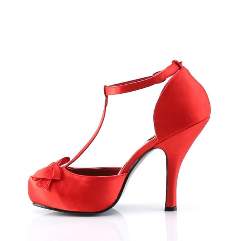 Red Pleaser Cutiepie-12 Women's T-Straps | VZ7526490